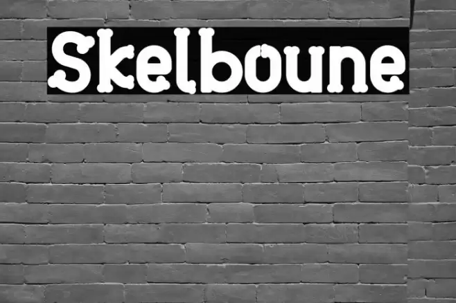 Skelboune 字体 examples