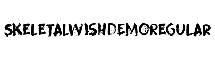 Skeletal Wish DEMO Regular  Fuentes Gratis Descargar