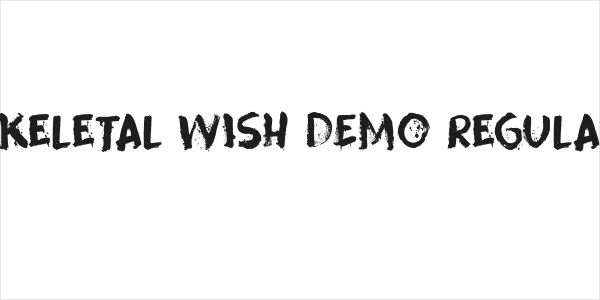 Skeletal Wish DEMO Regular Logo