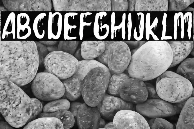 Skeleton Blood Font examples