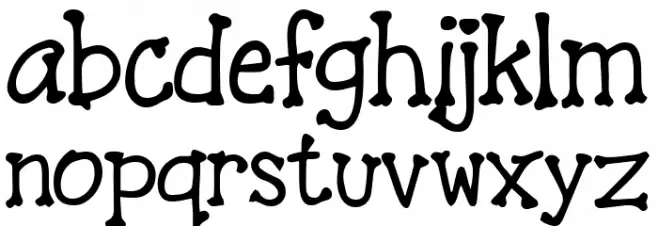 Skeleton Island 字体 小写