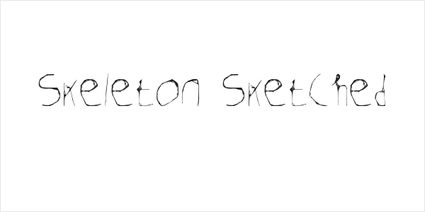 Skeleton Sketched Logo