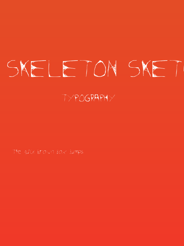 Skeleton Sketched Poster