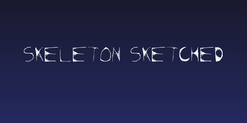 Skeleton Sketched Social Header