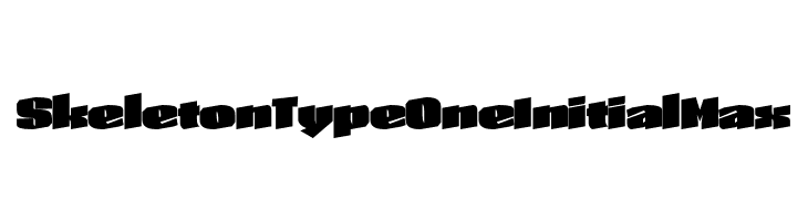 Skeleton Type One Initial Max  font caratteri gratis