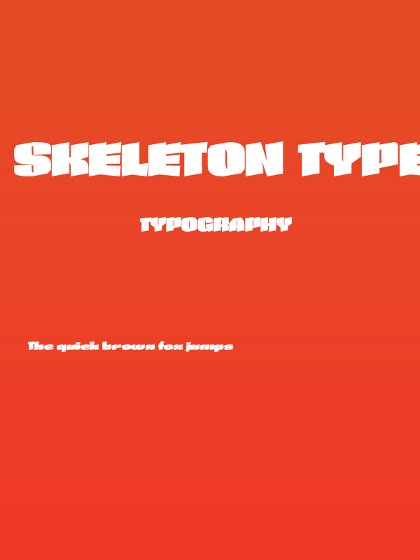 Skeleton Type One Initial Max Poster
