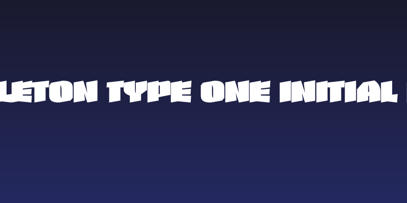Skeleton Type One Initial Max Social Header