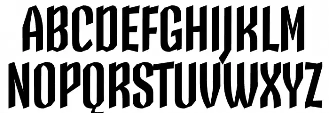 Skeleton Type One Poster Bold Polices MAJUSCULES