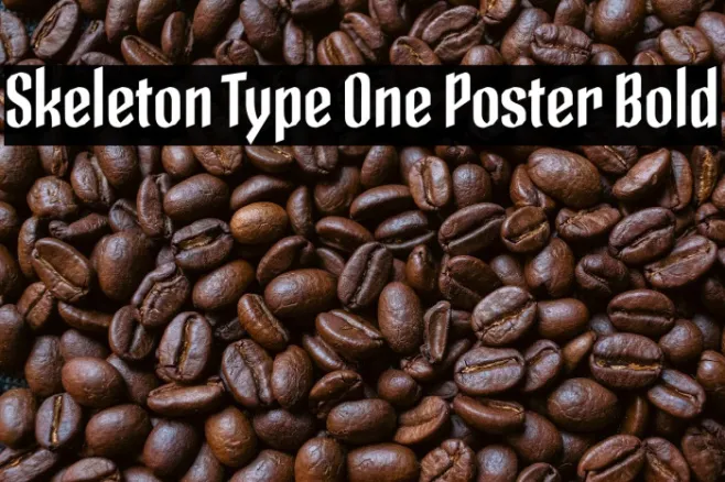 Skeleton Type One Poster Bold Example 1