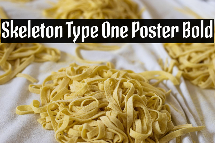 Skeleton Type One Poster Bold Example 2