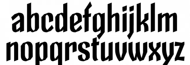 Skeleton Type One Poster Bold Fuentes MINÚSCULAS