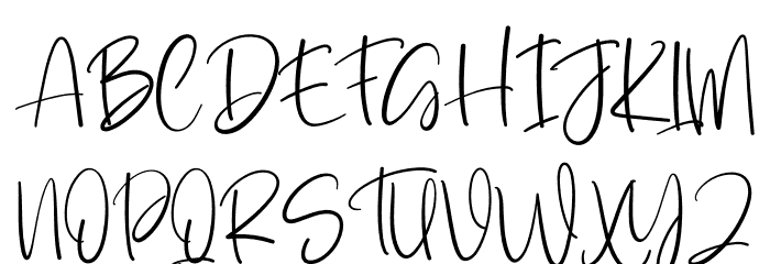 Skeleton Font UPPERCASE