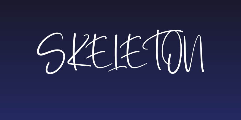 Skeleton Social Header