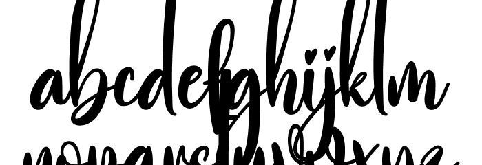Skeleton Font LOWERCASE