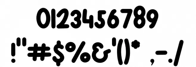 Skeletons Regular Font OTHER CHARS