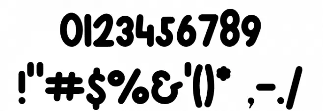 Skeletons Regular Font OTHER CHARS