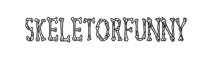 Skeletor Funny  font caratteri gratis