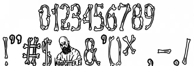 Skeletor Funny Font OTHER CHARS