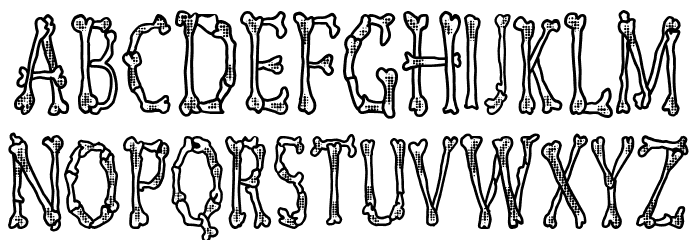 Skeletor Funny Font LOWERCASE