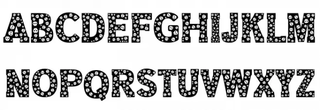 Skeletor Schriftart Groß