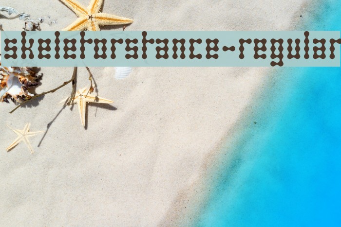 SkeletorStance-Regular Font examples