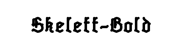 Skelett-Bold  Frei Schriftart Herunterladen