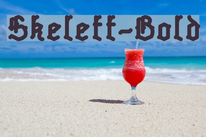 Skelett-Bold フォント examples