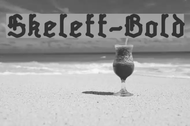 Skelett-Bold フォント examples