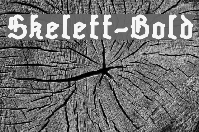 Skelett-Bold フォント examples