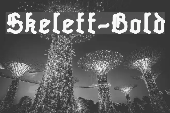 Skelett-Bold フォント examples