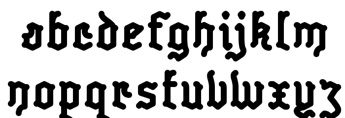 Skelett-Bold フォント 小文字