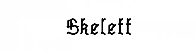 Skelett  フリーフォントのダウンロード
