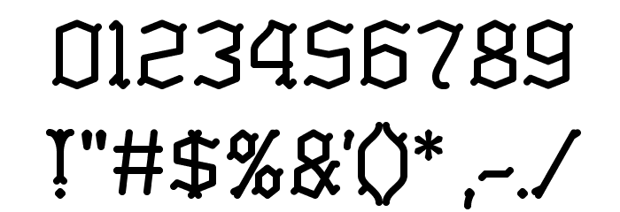 Skelett フォント その他の文字