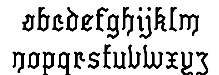 Skelett フォント 小文字