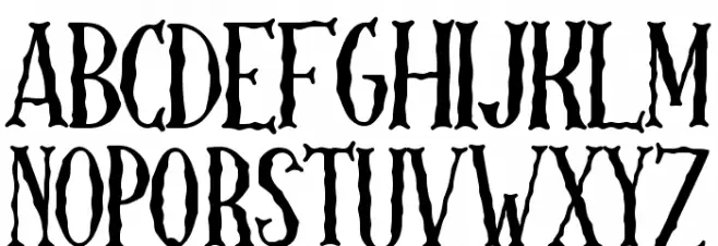 Skellington Hollow 字体 大写