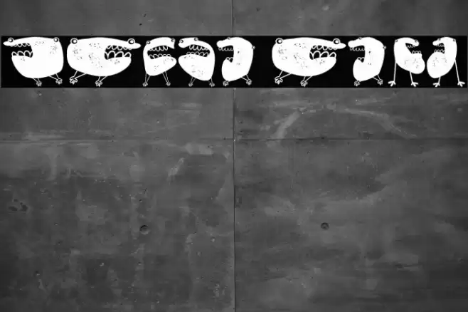 Skepping Regular Font examples