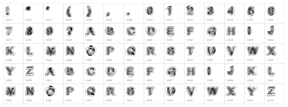 Sketch 1 Character Map