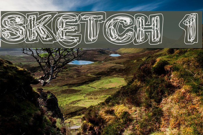 Sketch 1 Font examples