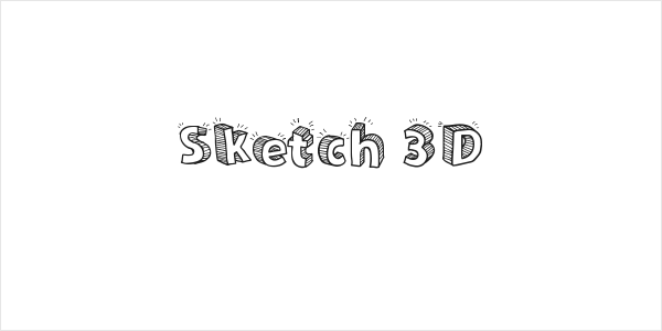 Sketch 3D Logo