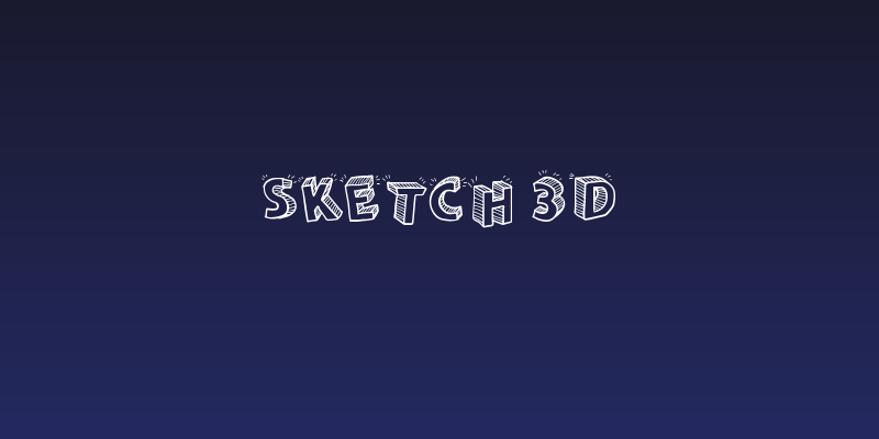 Sketch 3D Social Header