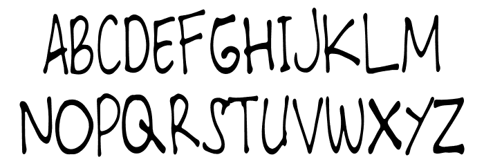 Sketch Art Font UPPERCASE