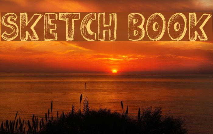 Sketch Book Font examples