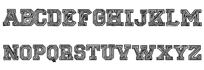 Sketch College Font LOWERCASE