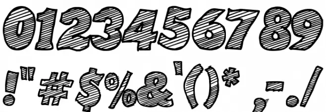 Sketch Coursive Font OTHER CHARS