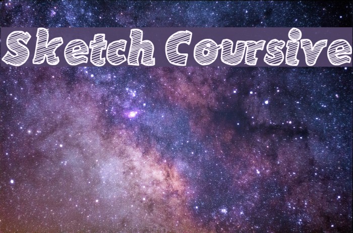 Sketch Coursive Font examples