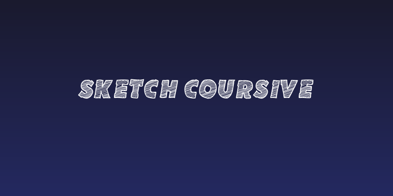 Sketch Coursive Social Header