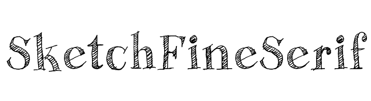 Sketch Fine Serif  Frei Schriftart Herunterladen