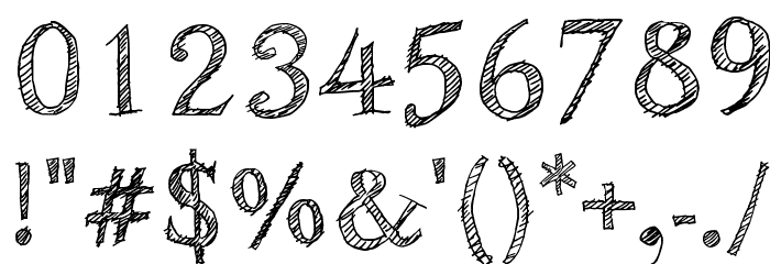 Sketch Fine Serif Font OTHER CHARS