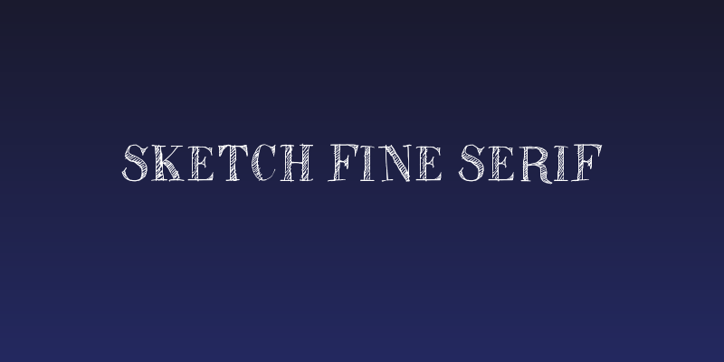 Sketch Fine Serif Social Header