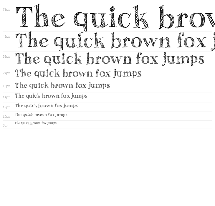 Sketch Fine Serif Waterfall